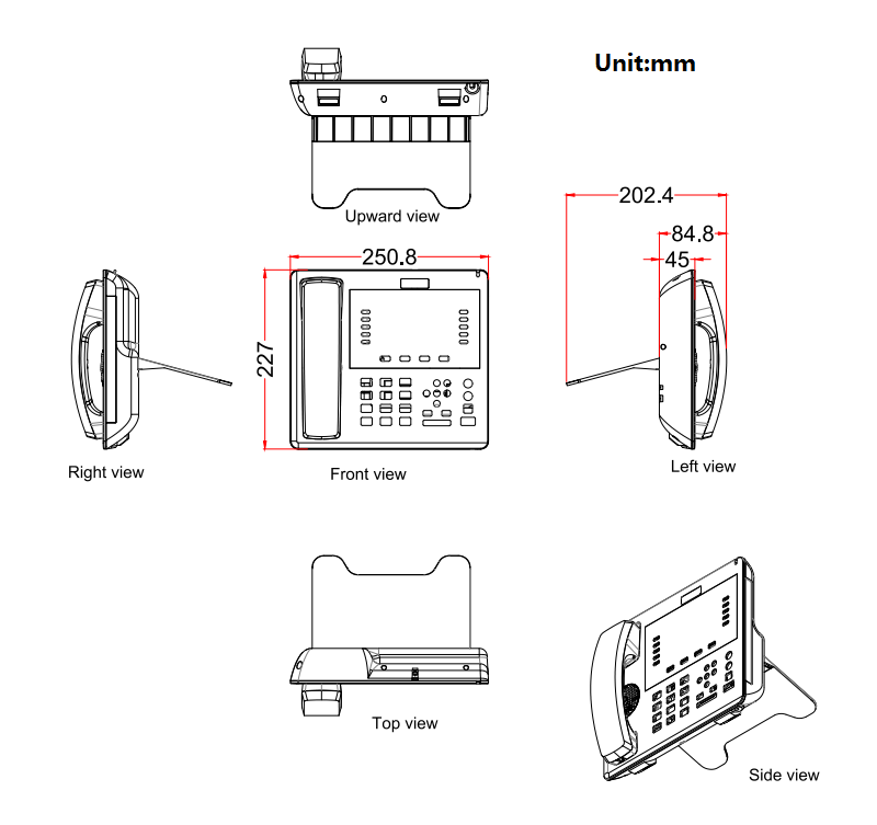 office telephone size