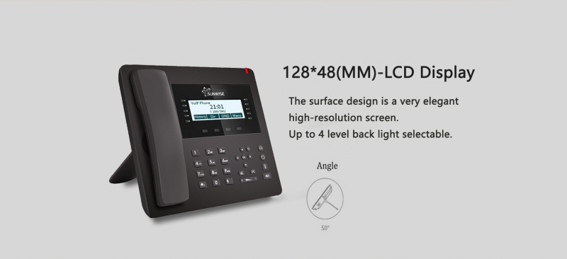 voip phone LCD display