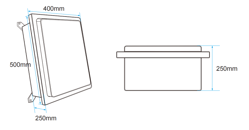 explosion control box size