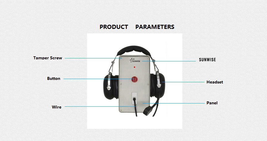 Waterproof antinoise industrial telephone detail viiew