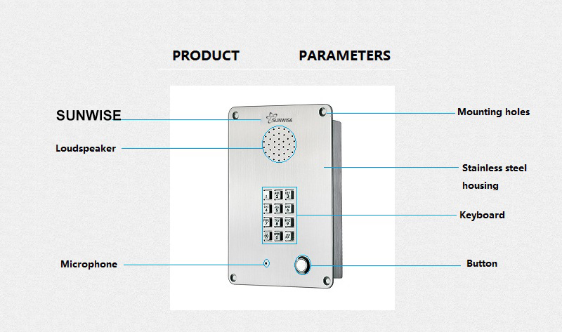 stainless steel intercom description