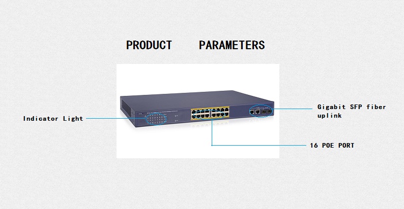 16 ports poe switch descript