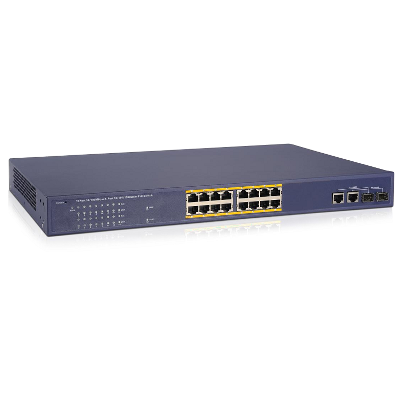 16 Ports PoE Switch